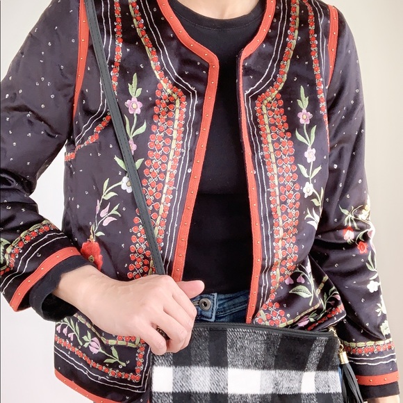 MEGAN Faux Suede Pattern Jacket - Picture 4 of 6